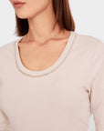Marc Cain - YC 48.25 J15 | 127 - T-shirt parels - deep pearl