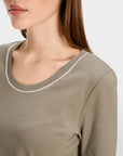 Marc Cain - YC 48.25 J15 | 581 - T-shirt parels - sage powder