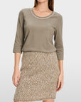 Marc Cain - YC 48.25 J15 | 581 - T-shirt parels - sage powder