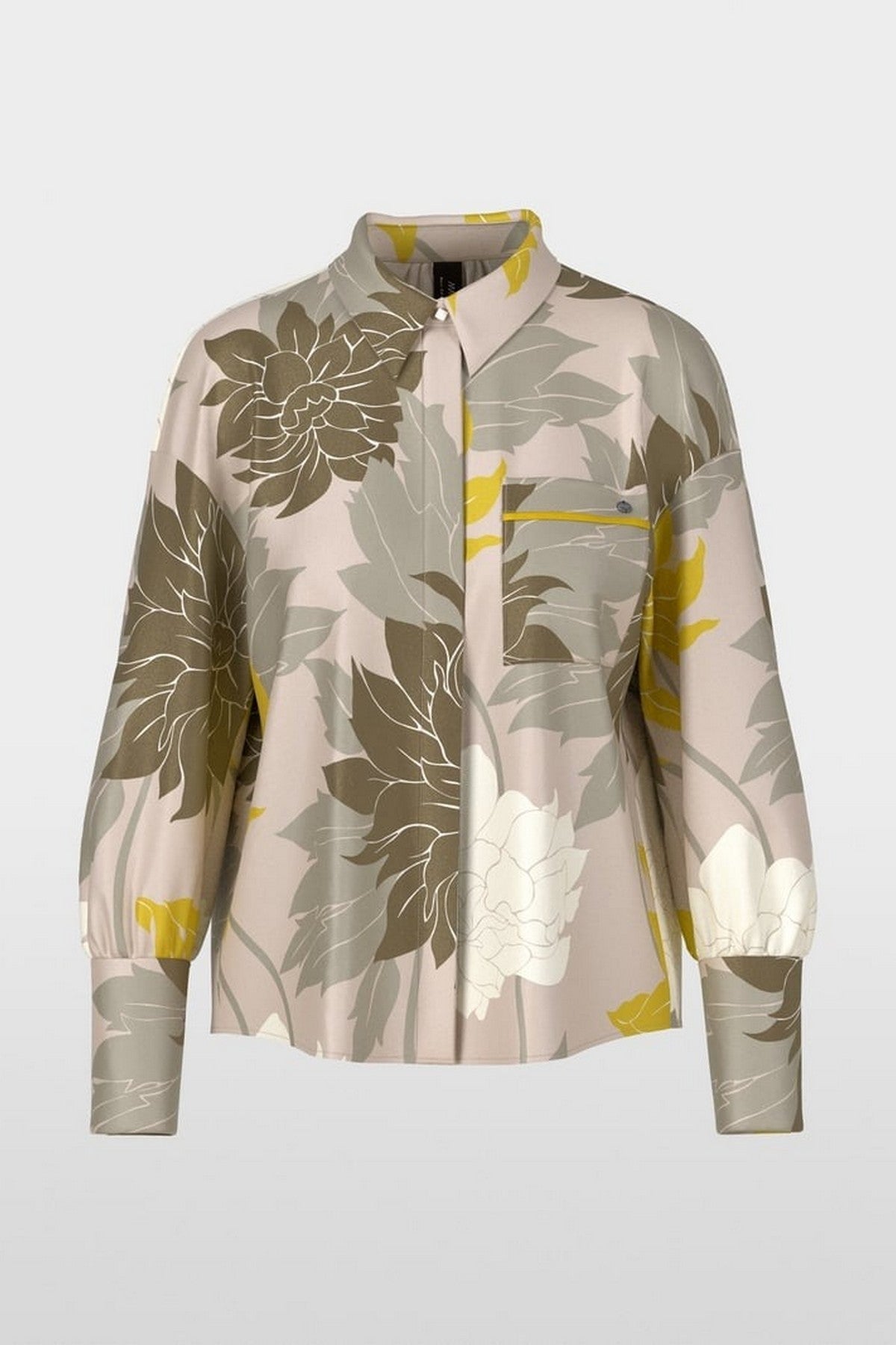 Marc Cain - YC 51.01 W12 | 127 - Bloes zijde bloem- deep pearl