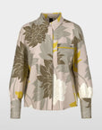Marc Cain - YC 51.01 W12 | 127 - Seidenbluse mit Blumenmuster - deep pearl