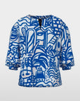Marc Cain - YC 51.37 W68 | 366 - Hemdbluse Printdesign - Enzianblau