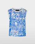 Marc Cain - YC 61.01 M58 | 366 - Top biesjes dessin - gentian blue