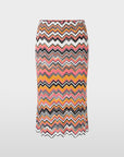Marc Cain - YC 71.07 M29 | 236 - Rok midi zigzag - candy pink