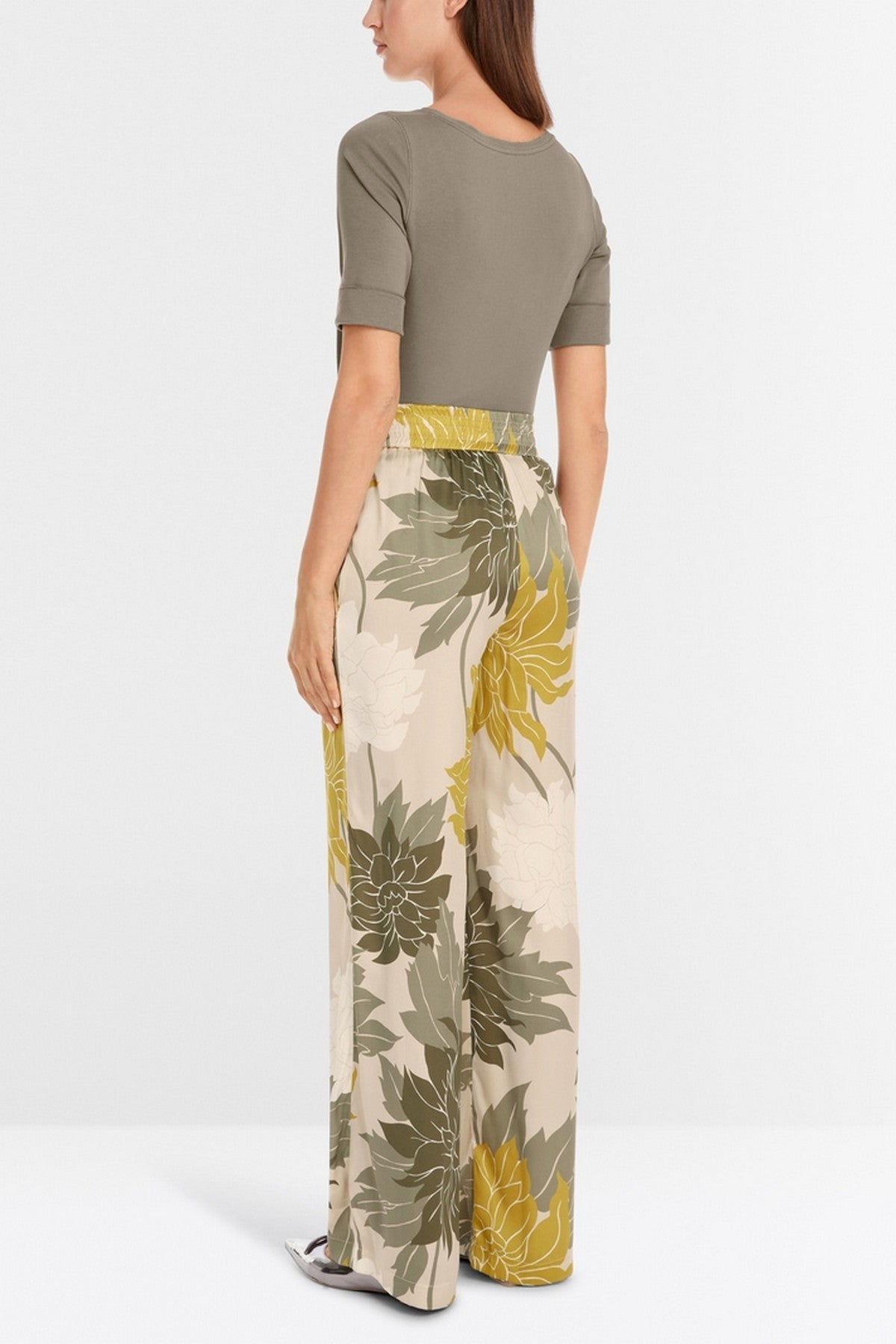 Marc Cain - YC 81.04 W12 | 127 - Broek zijde dessin - deep pearl