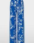 Marc Cain - YC 81.54 J32 | 366 - Hose mit bedruckter Krawatte - Enzianblau