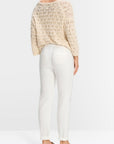 Marc Cain - YC 81.59 W70 | 110 - Hose Casual Leinen Rhodes - Off White