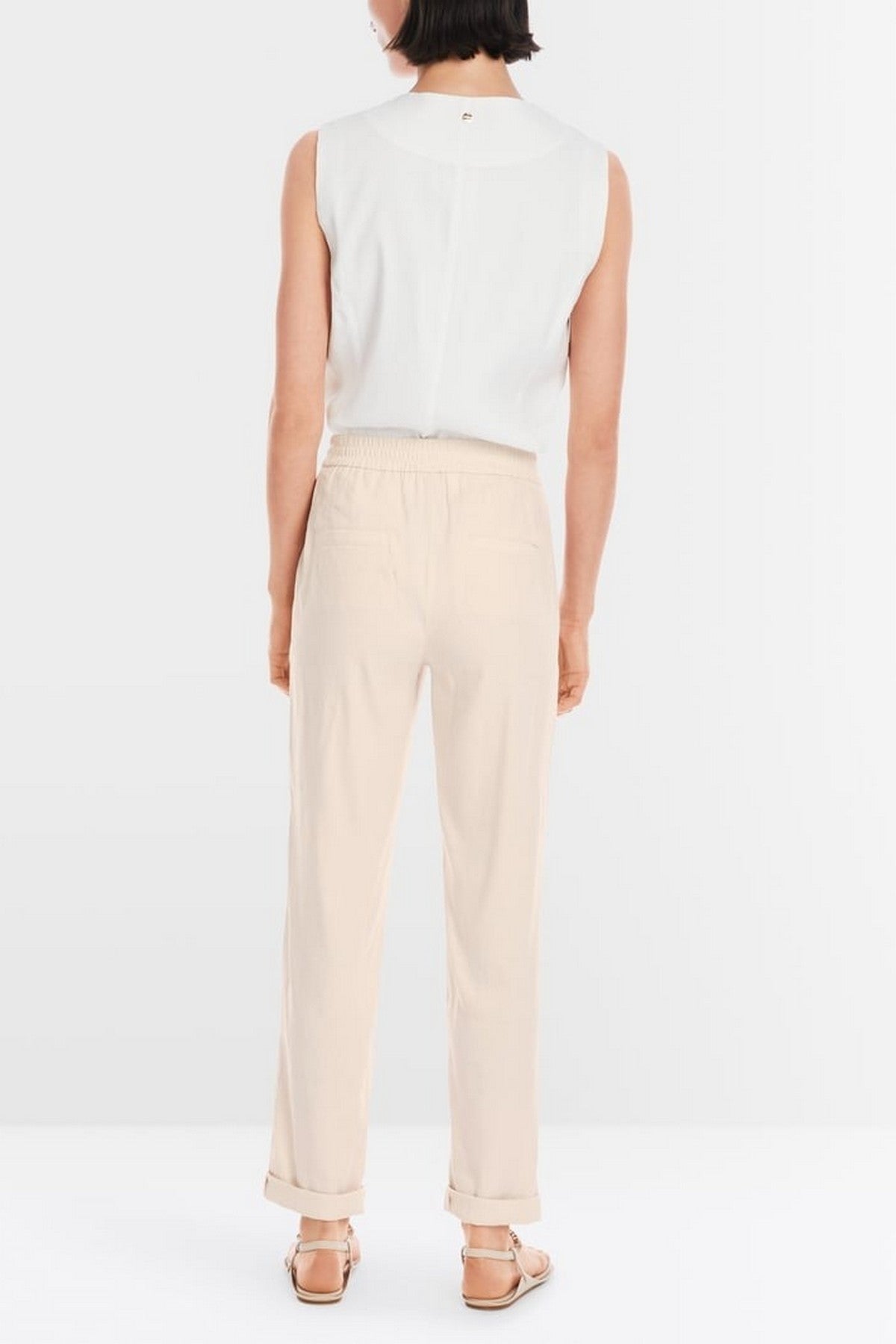 Marc Cain - YC 81.59 W70 | 153 - Broek casual linnen rhodos - magnolia