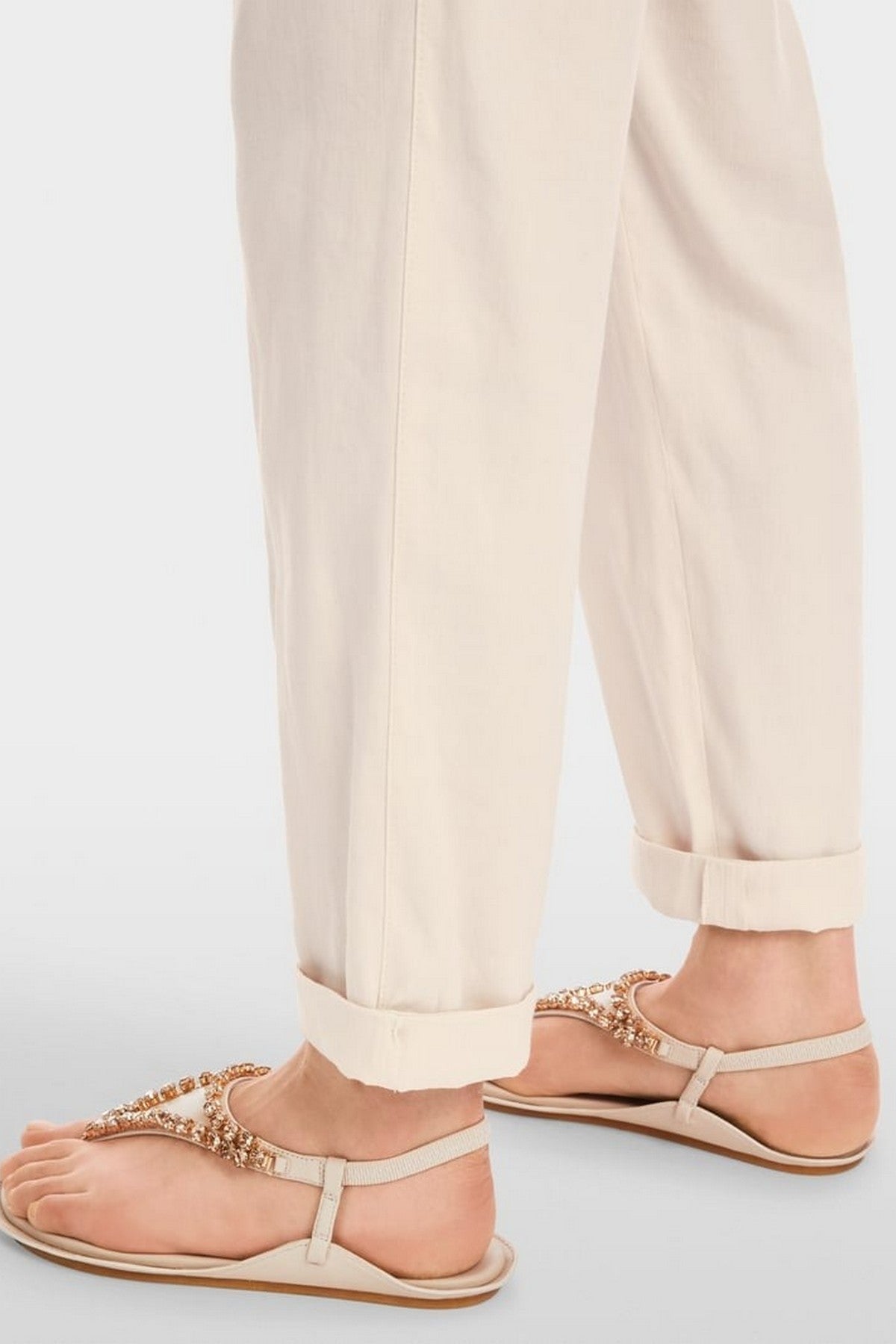 Marc Cain - YC 81.59 W70 | 153 - Broek casual linnen rhodos - magnolia