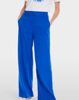 Marc Cain - YC 81.60 W70 | 366 - Weite Hose aus Leinen-Mix - Enzianblau
