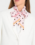 Marc Cain - YC B4.20 Z17 | 236 - Stropdas gestippeld zijde - candy pink