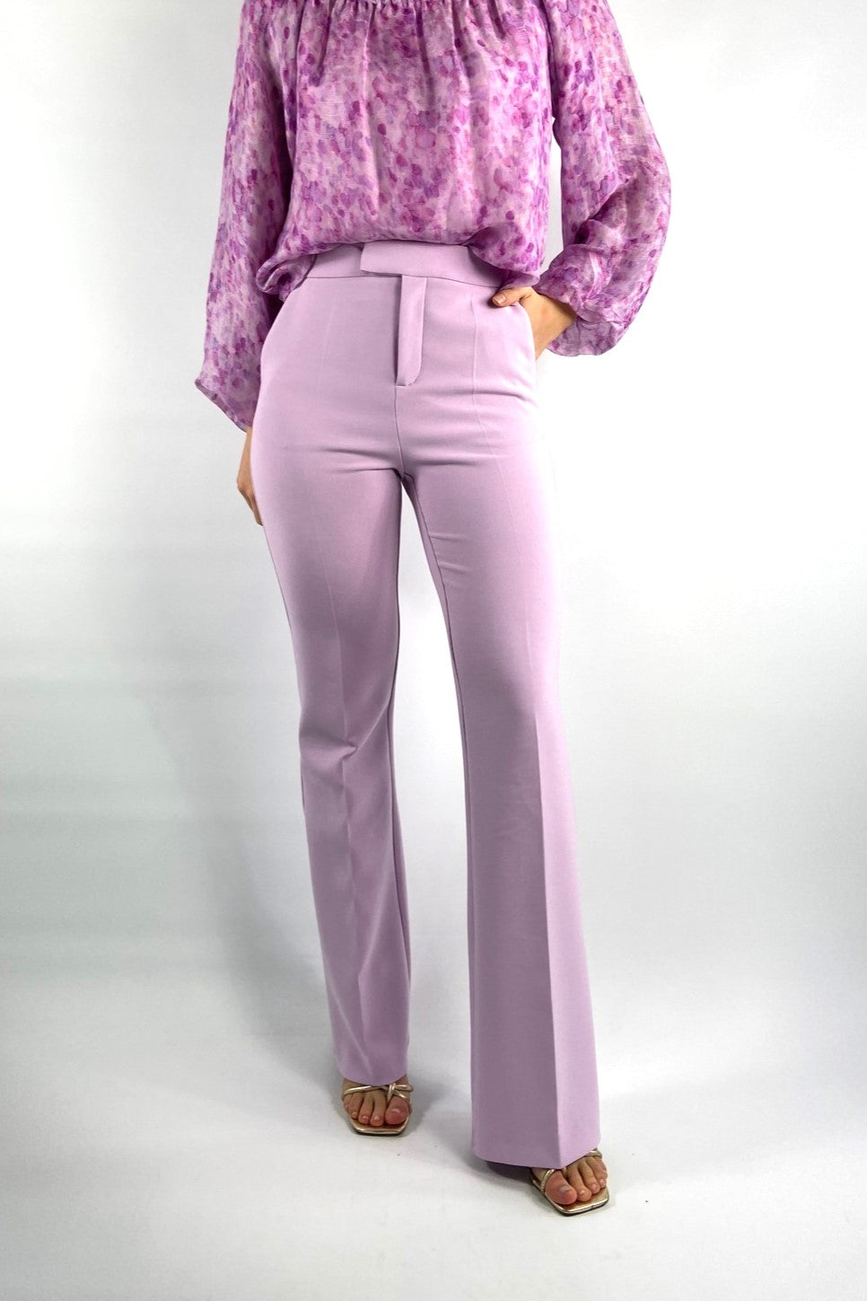 Zelaya - Lilo trousers 173 - Broek recht - lila