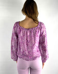 Zelaya - Gabrielle top FL8 - Off-Shoulder-Bluse - lilac garden