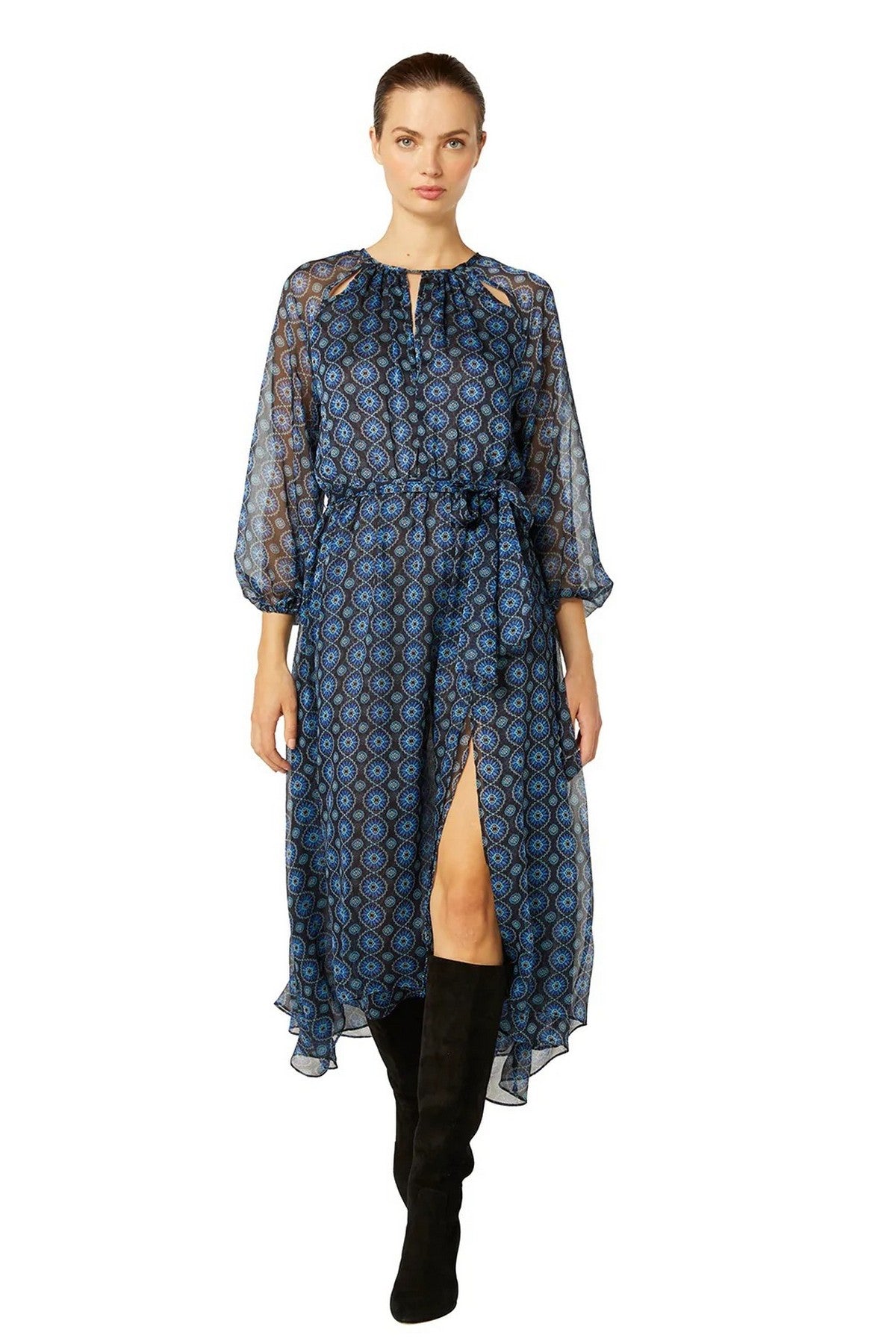 Misa Los Angeles - Leila Dress - Kleed lang - donkerblauw