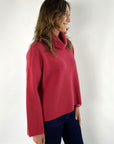 FFC - 12000 | 1273 - Pull turtleneck wol cashmere - framboos