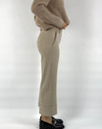 Seductive - Mia 9540 | 347 - Broek enkellengte structuur - zand