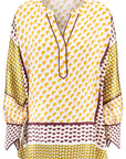 IVI - Jeton Tunic - Shirtbloes klein motief - Oker