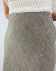 Hemisphere - Linnen Rok Ranni - Taupe