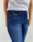 Cambio - Paris flared | 9268 - Jeans met detail - mid ink used