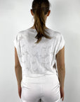 D.Exterior - 62056 | 1 - Pullover mit Blumenmuster - BIANCO