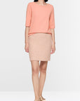 Marc Cain - AC 48.16 J15 | 217 - T-shirt lurex bies - peach