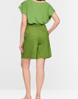 Marc Cain - Kurze Warangal Leinenmischung - Garden Green - AC 83.04 W70