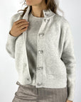 Anneclaire - D1245 117 - Vest alpaca 2 zakjes - lichtgrijs