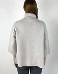 Anneclaire - D1267 | 294 - Vest kraag en zakken rib - lichtgrijs