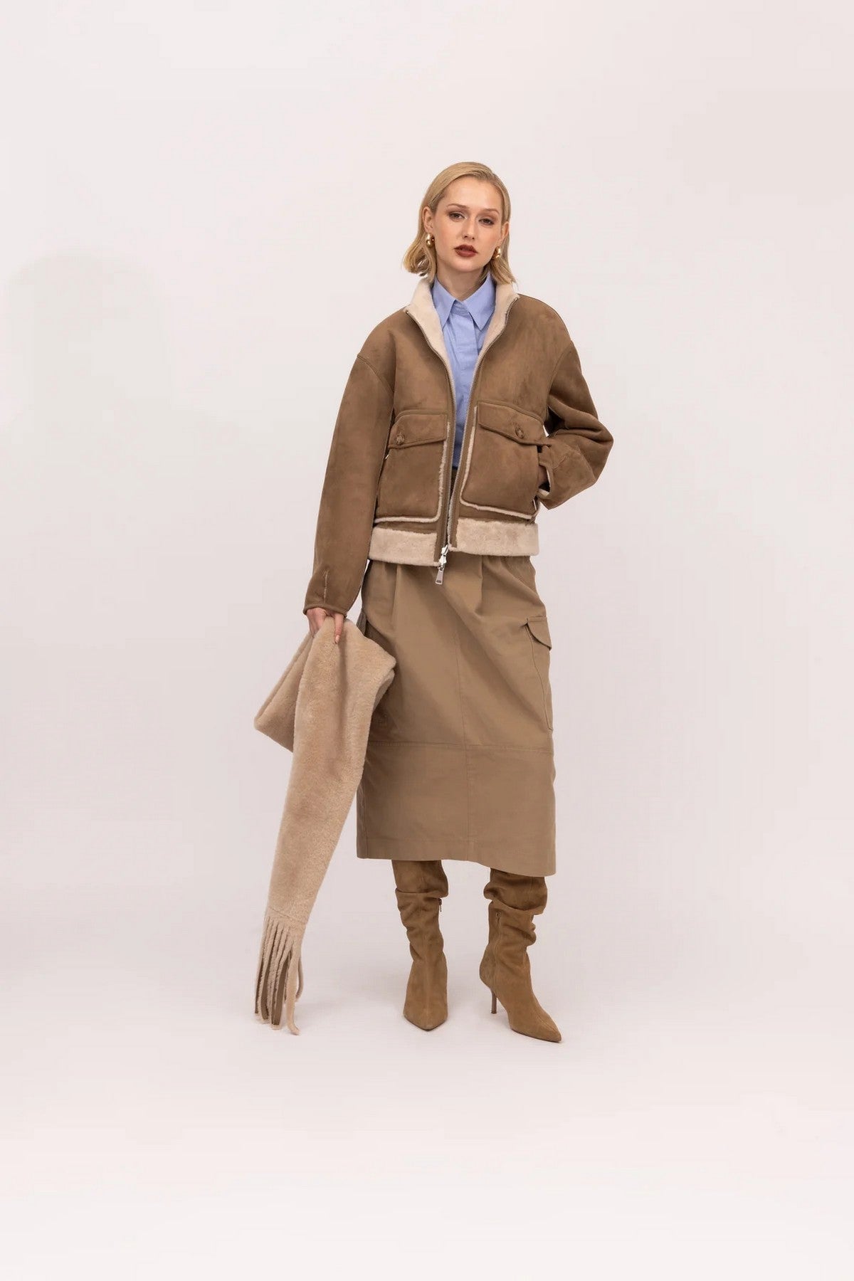 Urbancode korte reversible jas – Chalck Sand