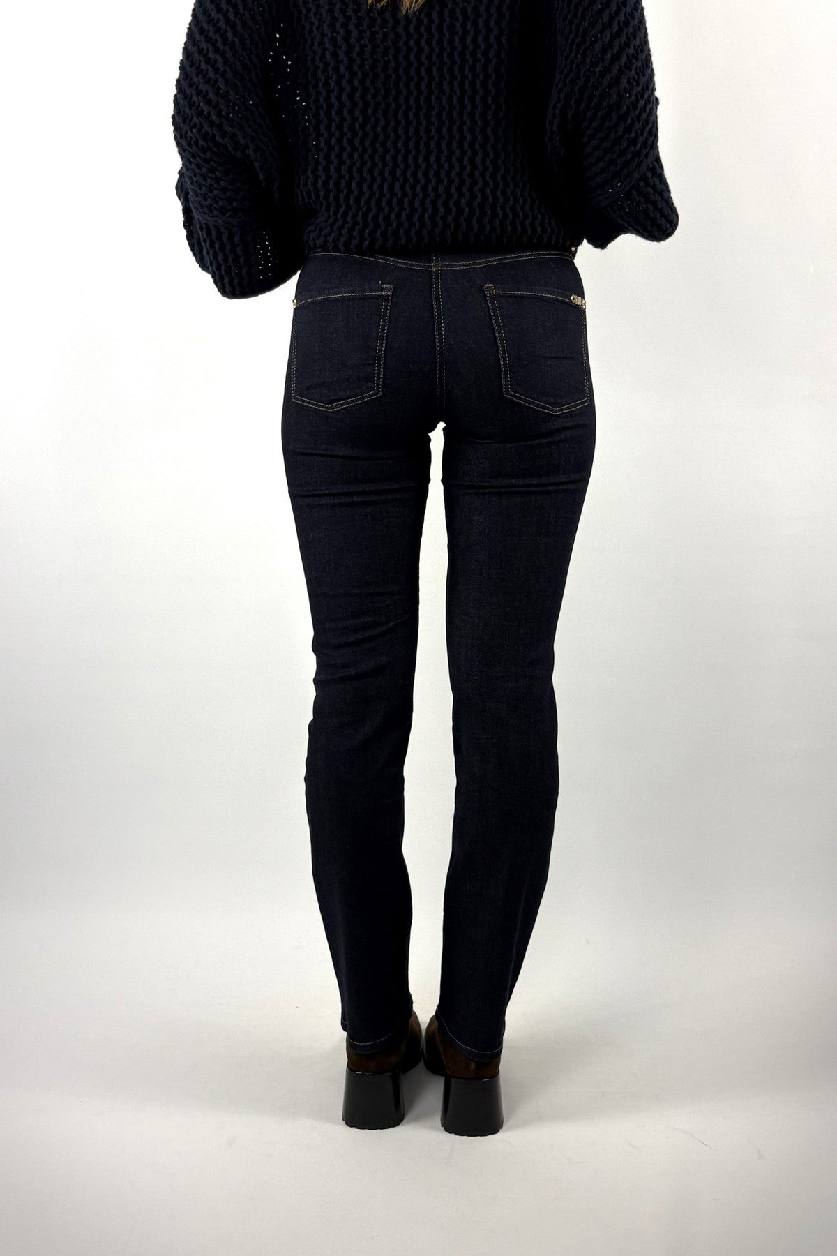 Cambio PIPER LONG jeans – Dark HR Stretch Blue Denim