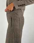 Cambio Aveline 8746 pantalon glencheck – Shades of Brown