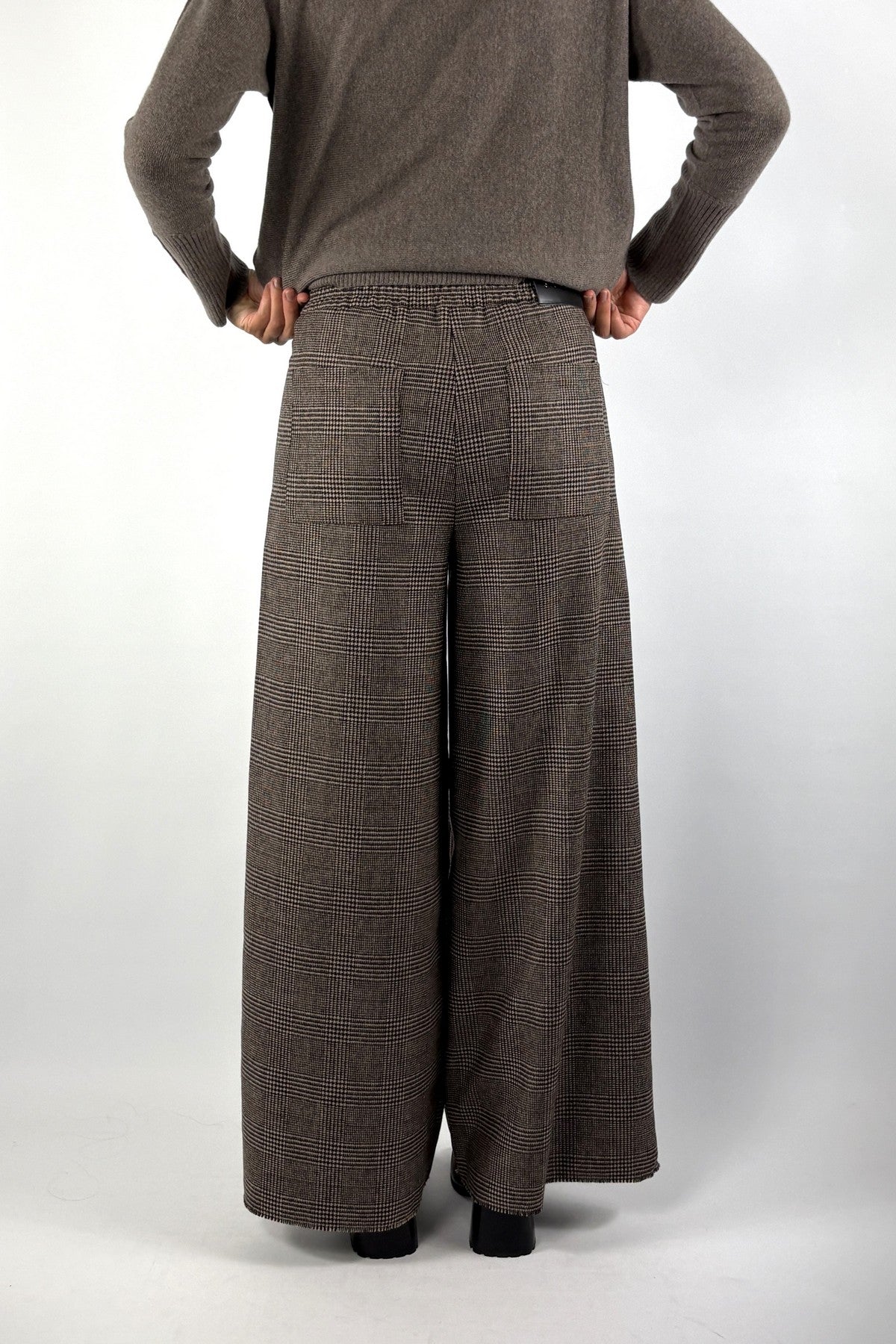 Cambio Aveline 8746 pantalon glencheck – Shades of Brown
