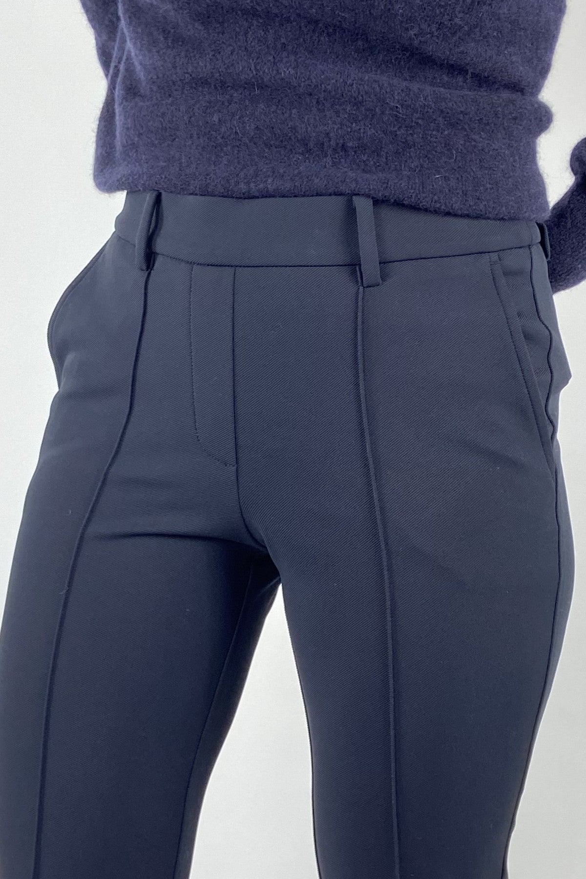 Cambio - Francoise | 6337 - Broek recht stretch - DARK NAVY