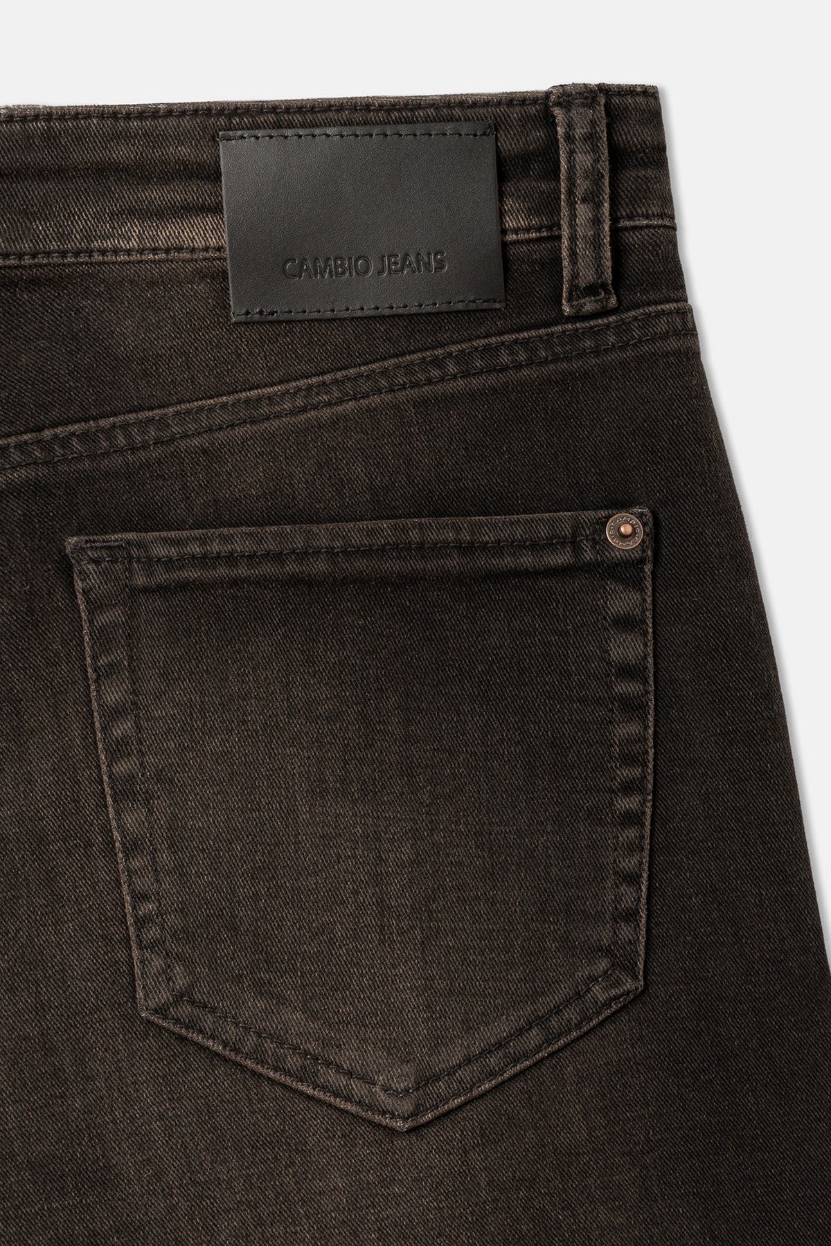 Cambio ELIN Barrel Jeans – Authentic Lefthand Black Black Denim