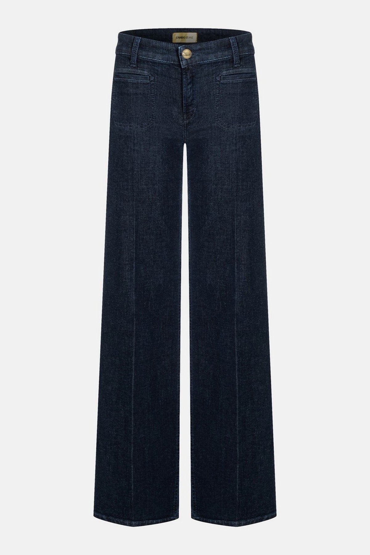 Stijlvolle Wide-leg denim TESS van Cambio. Comfortabele pasvorm, opvallende zakken. De perfecte jeans met een moderne look
