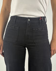 Cambio - Ada | 9250 - Jeans denim zakjes detail - BLACK DENIM