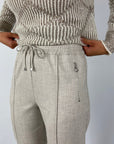 D.Exterior - 61768 | 7 - Broek elastiek flanel - greige