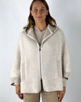 D.Exterior - 61541 | 7 - Capemantel rits bouclé - greige