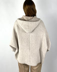 D.Exterior - 61541 | 7 - Capemantel rits bouclé - greige