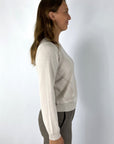 D.Exterior - 61062 | 7 - Trui lurex ruitpatroon - greige