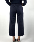 D.Exterior culotte in flanel met omslag – Blue