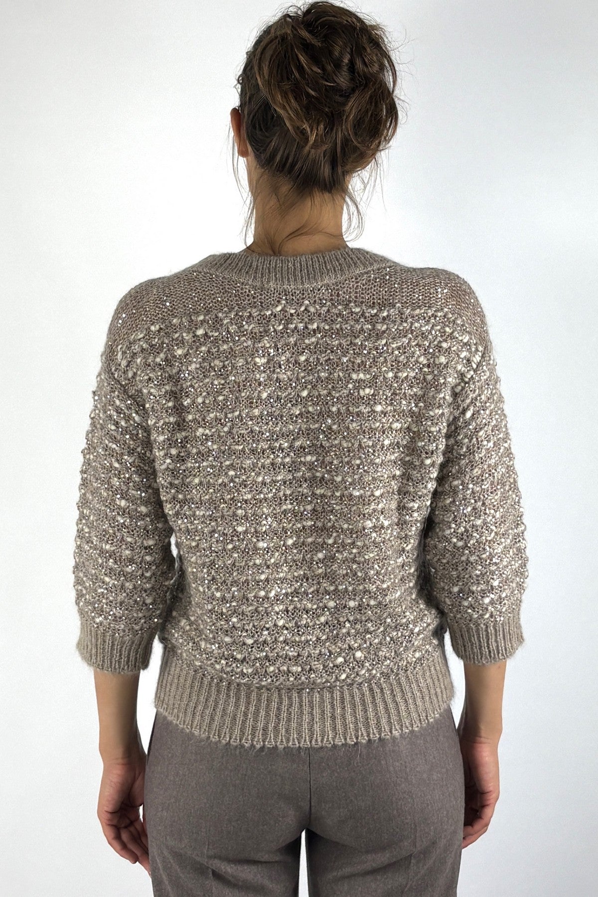 D.Exterior pull met reliëfpatroon en pailletten – Deserto