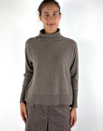 D.Exterior 63116 pull met rolkraag wol & kasjmier – Visone