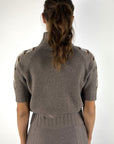 D.Exterior 63133 bicolor pull met rits – Deserto Visone