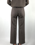 D.Exterior 63742 wide-leg flanellen pantalon – Visone