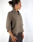 D.Exterior 63142 gehaakte capepull met splitkraag – Castoro