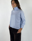 FFC - 14021 | 1432 - Pull rolkraag - lichtblauw