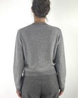 FFC - 16021 | 1619 - Cardigan kort 2 zakjes - LIGHT GREY