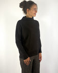 FFC - 16049 |1448 - Pull col montant wol cashmere - BROWN MELANGE