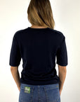 FFC - 16023 | 1040 - Truitje korte mouw merinos - NAVY